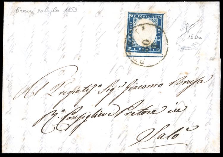 1859 - 20 cent. cobalto oltremare ... 