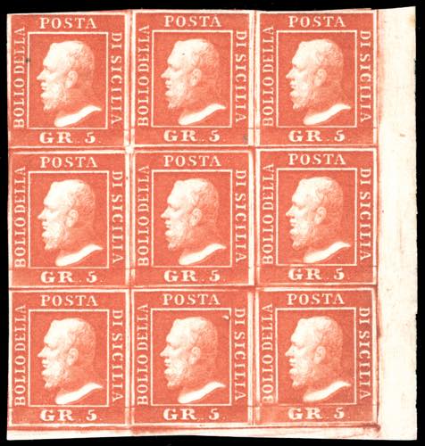 1859 - 5 grana vermiglio, II ... 