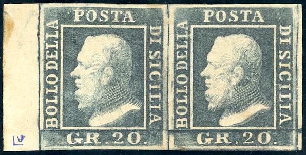 1859 - 20 grana grigio ardesia ... 