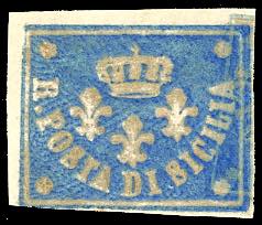 1858 - Saggio Barone azzurro scuro ... 