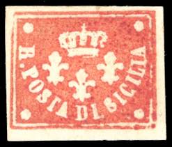 1858 - Saggio Barone, vermiglio su ... 