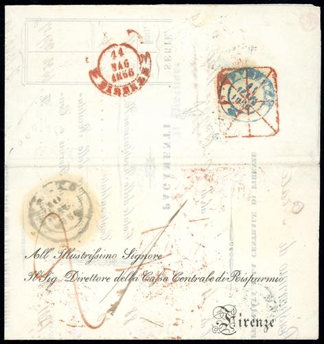 1856 - Lettera non affrancata da ... 