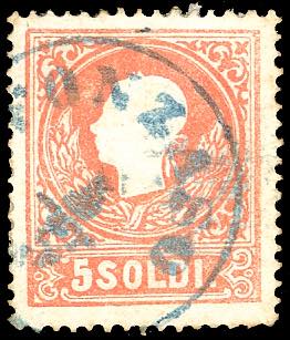 FONZASO, C1 azzurro - 5 soldi ... 