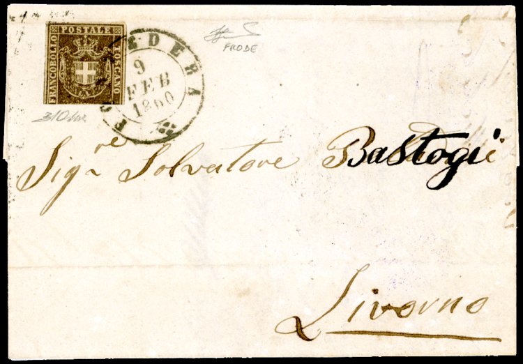 1860 - 10 cent. bruno grigio ... 