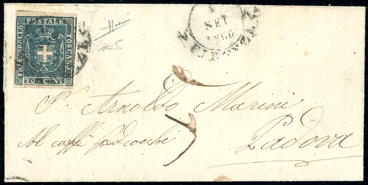 1860 - 20 cent. azzurro (20), ... 
