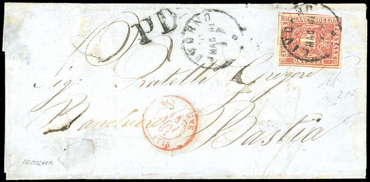 1861 - 40 cent. carminio (21), ... 