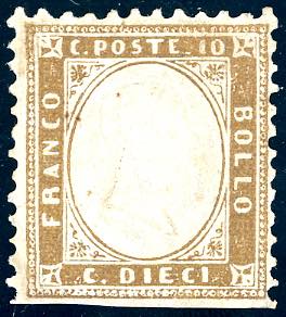 1862 - 10 cent. bistro oliva ... 