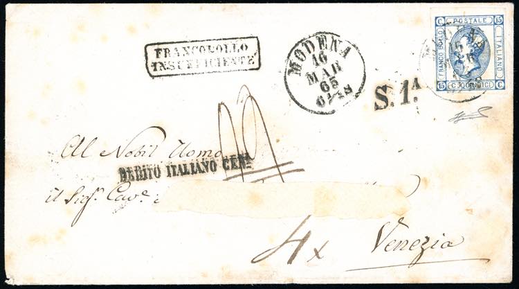 1863 - 15 cent. Litografico, I ... 