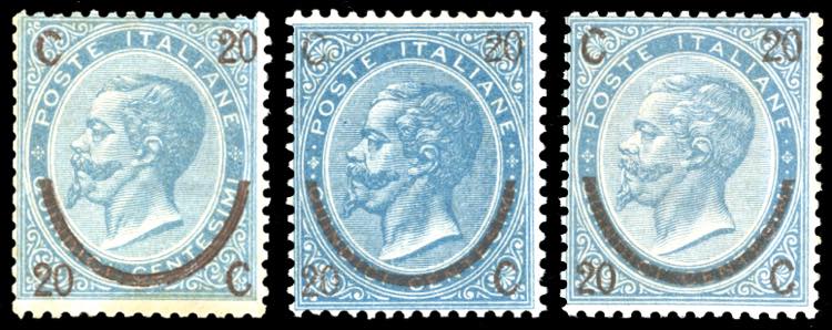 1865 - 20 cent. su 15 cent., Ferro ... 