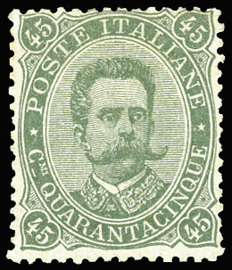 1889 - 45 cent. Umberto I (46), ... 