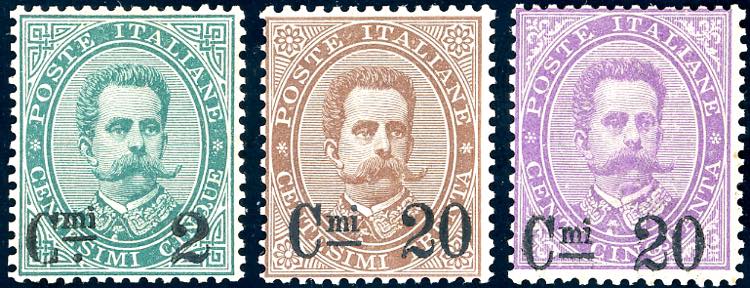 1890/91 - Soprastampati, serie ... 