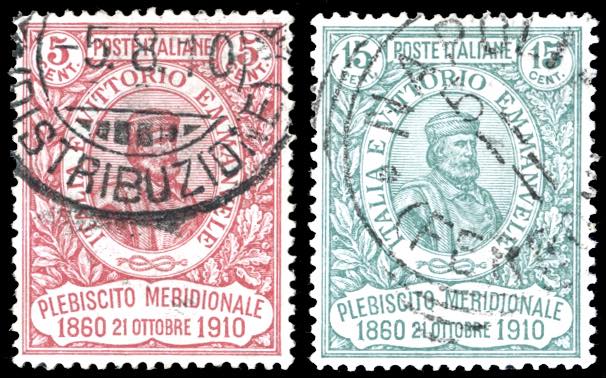 1910 - 5+5 cent. e 15+5 cent. ... 