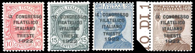 1922 - Congresso Filatelico, ... 