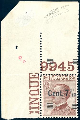 1927 - 7 1/2 su 85 cent. Michetti, ... 
