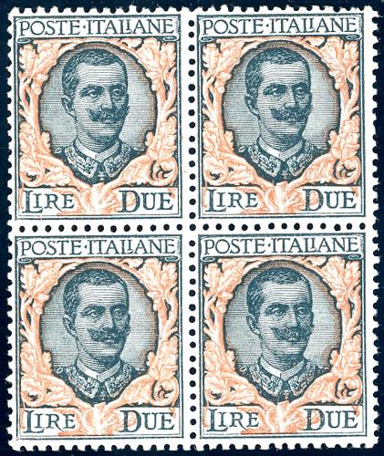 1923 - 2 lire Floreale (150), ... 