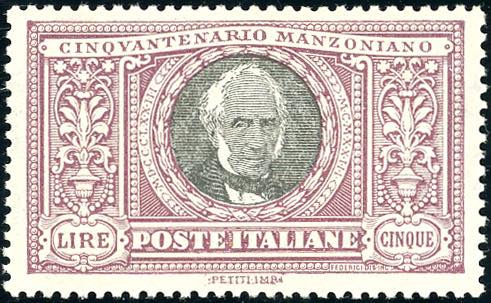 1923 - 5 lire Manzoni (156), ... 