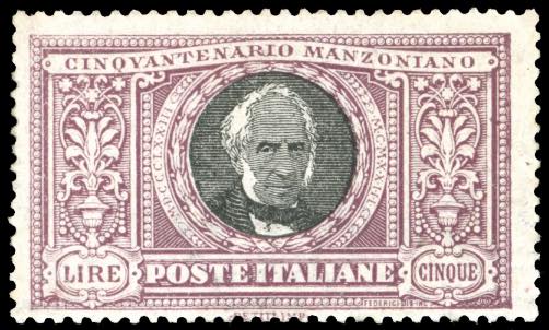 1923 - 5 lire Manzoni (156), ... 