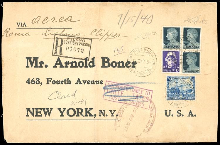 1940 - 25 lire, tre esemplari, 10 ... 