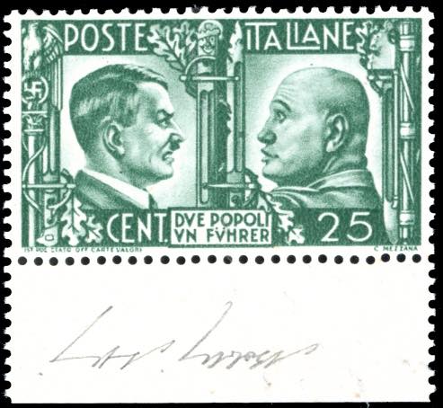 1941 - 25 cent. verde, imitazione ... 