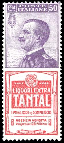 1924 - 50 cent. Tantal (18), gomma ... 