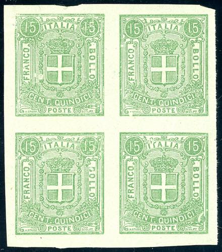 1862 - 15 cent. saggio Sparre, non ... 