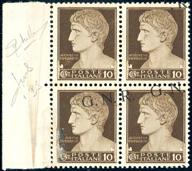 1943 - 10 cent. soprastampa G.N.R. ... 