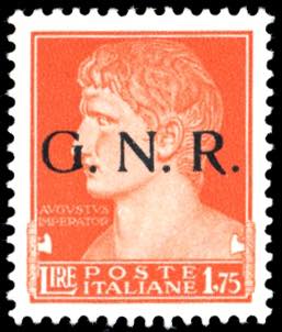 1943 - 1,75 lire, soprastampato ... 