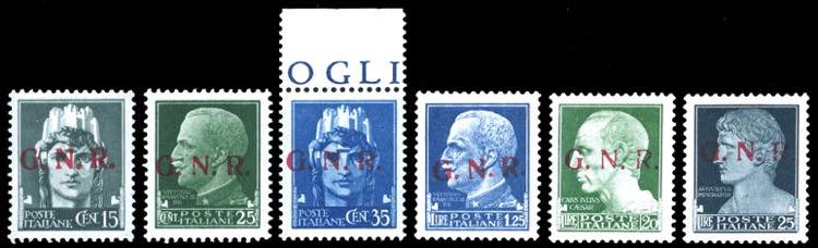 1943 - Soprastampati G.N.R., ... 