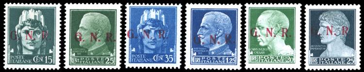 1943 - Soprastampati G.N.R., ... 