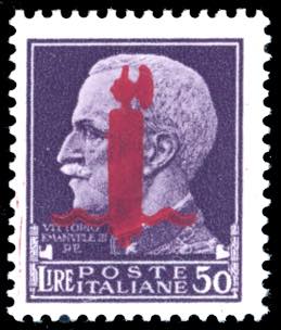 1944 - 50 lire, soprastampato ... 