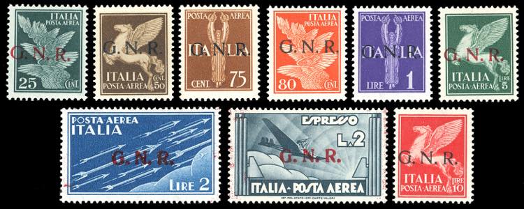 1944 - Soprastampati G.N.R., ... 