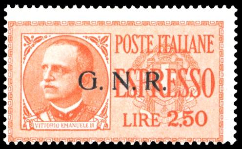 1943 - 2,50 lire, soprastampa ... 