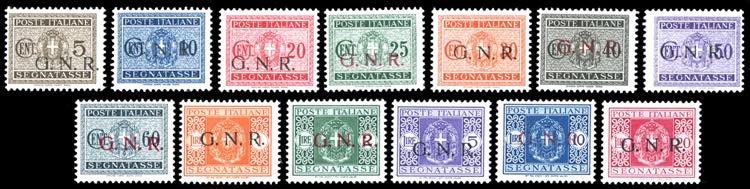1944 - Soprastampati G.N.R., ... 