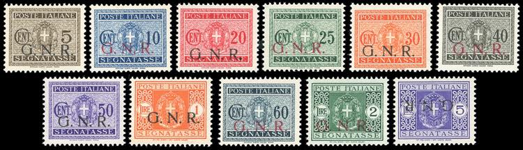 1943 - Soprastampati G.N.R., ... 