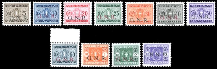 1943 - Soprastampati G.N.R., ... 