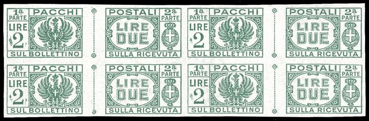 PACCHI POSTALI 1946 - 2 lire ... 