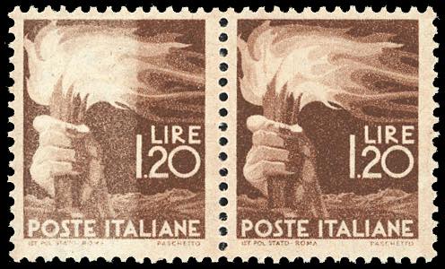 1945 - 1,20 lire Democratica, ... 