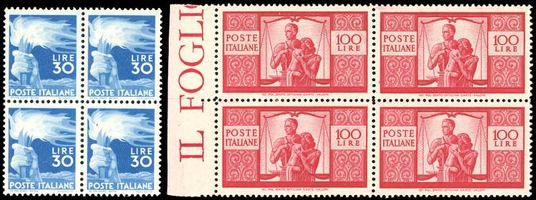 1946/47 - 30 lire e 100 lire ... 