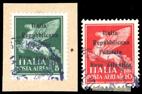 BASE ATLANTICA 1943 - 5 lire e 10 ... 