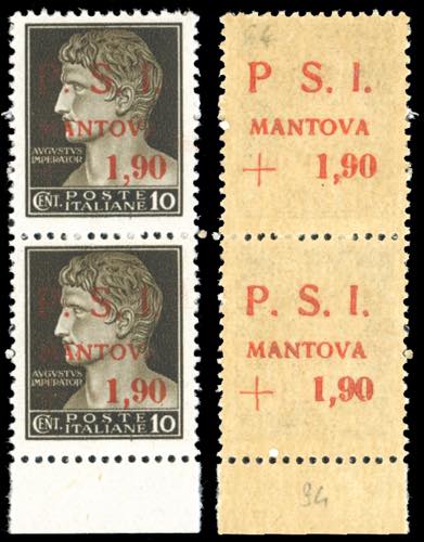 MANTOVA 1945 - 1,90 lire su 10 ... 