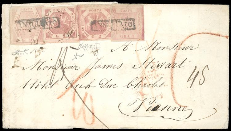 1859 - 1 grano rosa carminio, II ... 