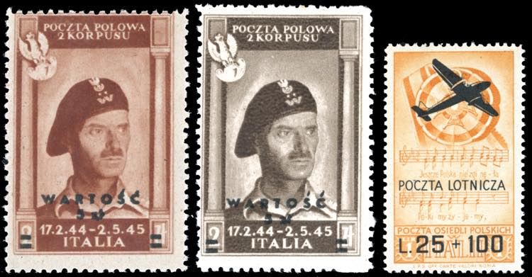 POSTA AEREA 1946 - I tre valori ... 