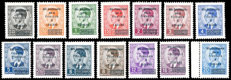 LUBIANA 1941 - Soprastampati Alto ... 