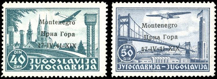 MONTENEGRO POSTA AEREA 1941 - 40 ... 