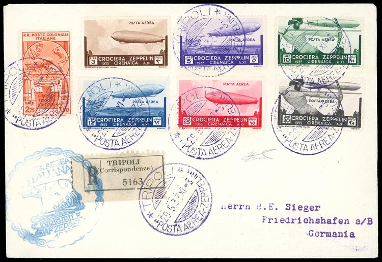 POSTA AEREA 1933 - Zeppelin, serie ... 