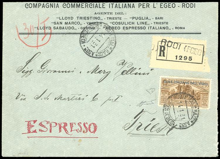 1930 - 10 + 2,50 lire Virgilio ... 