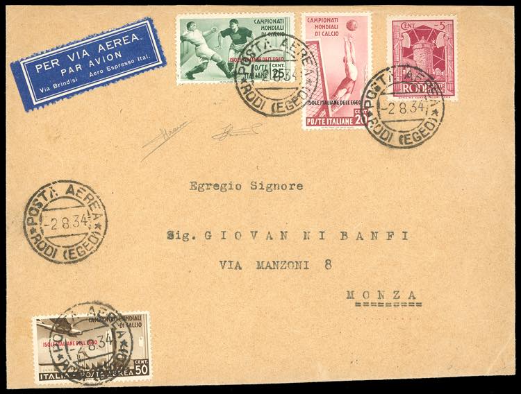 1934 - 20 cent., 25 cent. Mondiali ... 