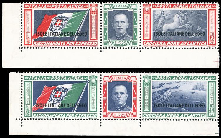 POSTA AEREA 1933 - Trittici, serie ... 