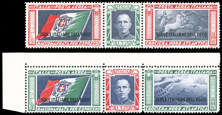 POSTA AEREA 1933 - Trittici, serie ... 