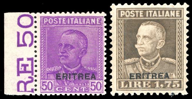 1928/29 - Soprastampati Eritrea, ... 